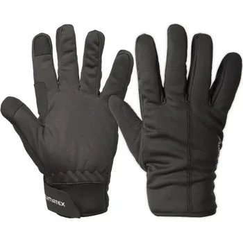 Běžecké oblečení Klimatex ANDUIN Unisex softshellové rukavice, černá, M