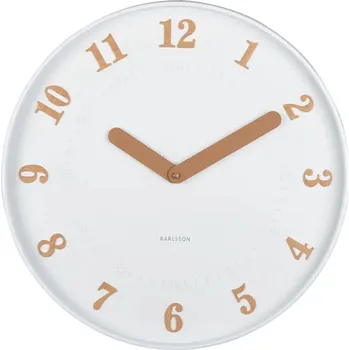 Hodiny Nástěnné hodiny Karlsson Amena 40 cm bílá barva KA6083WH 00X