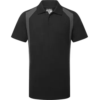 Pánská košile PORTWEST WX2 CD812 ECO / Pánská polokošile s krátkým rukávem - černá/šedá XXL