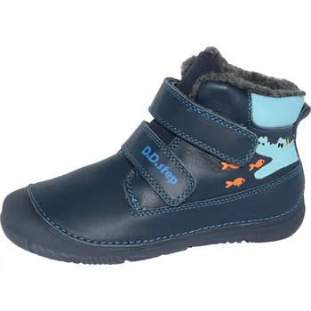 Dětská treková obuv D.D.step chlapecká zimní obuv W082-52462AM Barva: modrá, Velikost: 22