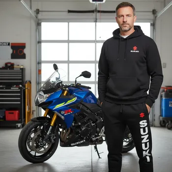 FELPA Tepláková souprava pánská s motivem SUZUKI černá Velikost.: S