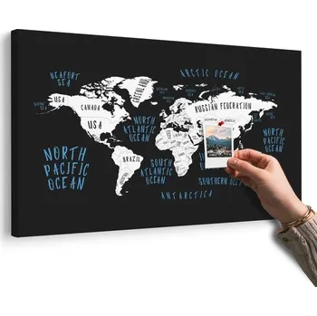 Obraz Dovido Obraz na korku mapa světa v moderním provedení