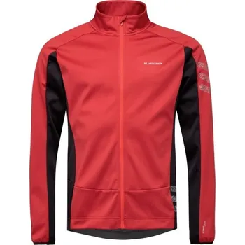 Cyklistická bunda Klimatex MADRI Pánská větruodolná cyklistická bunda, červená, L