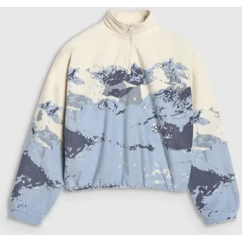 Chlapecká mikina Dětská mikina 4F Fleece F343 Dětská velikost: 134 / Barva: béžová/modrá