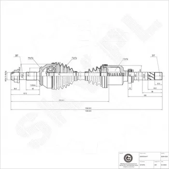 Poloosa kola Přední pravá hnací hřídel Citroën Jumper II Fiat Ducato Peugeot Boxer 3273PN ESEN SKV
