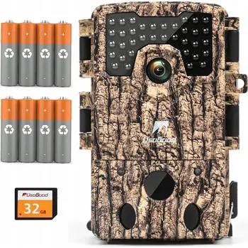 Bezpečnostní kamera FOTOPAST 4K 48MP ŠIROKOÚHLÁ PIR 120° NOČNÍ VIDĚNÍ BATERIE 8AA