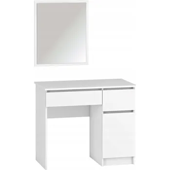 Konferenční stolek Toaletní Stolek Nabbi , matně bílý, 90 x 142 x 50 cm