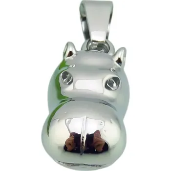 Přívěsek Přívěsek ve tvaru roztomilého zvířete s rozměry 21x11 mm v stříbrné barvě, váha 4 g.