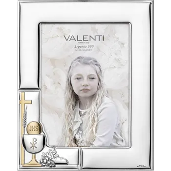 Rám na obraz Rámeček na fotku ke svatému přijímání stříbrný dárek | Rozměr: 13x18 cm