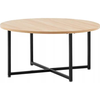 Konferenční stolek Konferenční stolek Kondela kulatý 80 x 80 x 40 cm, dub