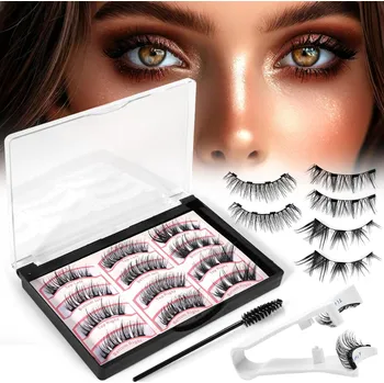 Umělé řasy MAGNETICKÉ ŘASY 3D PŘIROZENÝ VZHLED SADA MAGNETICKÝCH ŘAS DUAL S APLIKÁTOREM