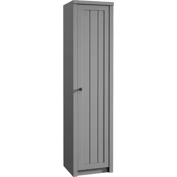 Šatní skříň Kondela Provance S1D Skříň 50 x 198 x 43 cm Šedá