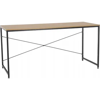 Psací stůl Obdélníkový psací stůl Kondela 150 x 60 x 72 cm černý, dub