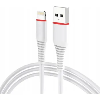 Datový kabel Kabel Accessories_4You USB - Apple Lightning 1 m bílý