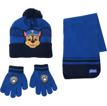 Čepice Dětský zímní set Paw patrol|Tlapková patrola: Chase (univerzální)