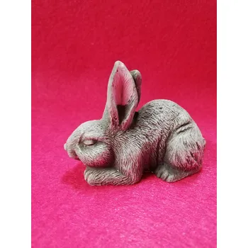 Odlitek k dalšímu tvoření - Ležící zajíček šedý