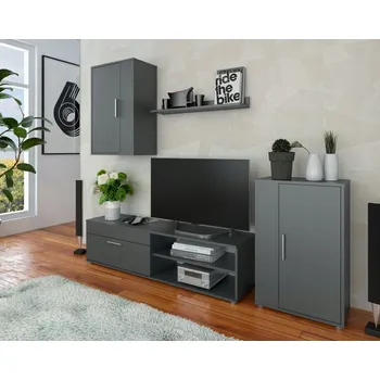 Obývací stěna Nábytek do obývacího pokoje Kondela grafit