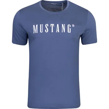 MUSTANG PÁNSKÉ TRIČKO T-SHIRT MUSTANG LOUNGE SHIRT BLUE 4222 2100 539 Velikost: L