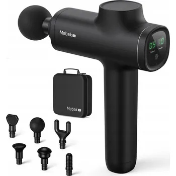 Masážní přístroj Masážní Přístroj Pistole na Masáž Elektrická Hloubková Tkáň 6 Nástavců