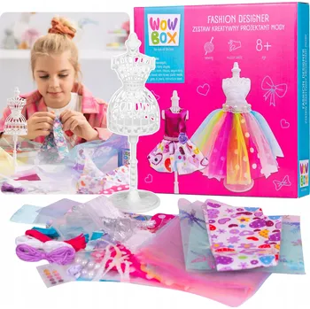 kreativní sada WOW BOX Kreativní sada Módní návrhář pro děti, pro navrhování oblečení