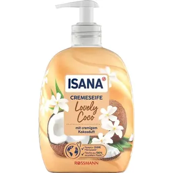 Mýdlo ISANA LOVELY COCO Jemné mýdlo s pumpičkou Vůně kokosu a bílých květů 500 ml