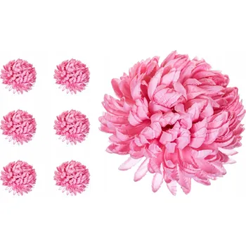 umělá květina Chryzantéma ananasově růžové 6 kusů do kytice