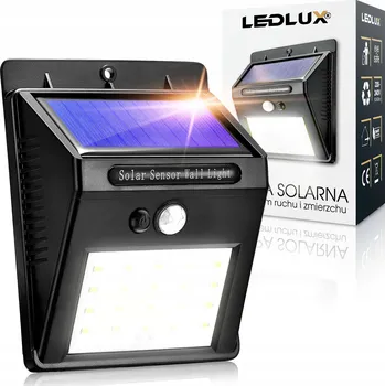Venkovní osvětlení Fasádní lampa LEDLUX 6500 lm solární napájení