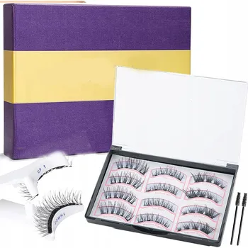 Umělé řasy Magnetické Řasy 3 PÁRY Umělé DLOUHÉ Sada + PINZETA