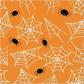 Papírový ubrousek Ubrousky Halloween ''Pavoučí síť'' /20 kusů