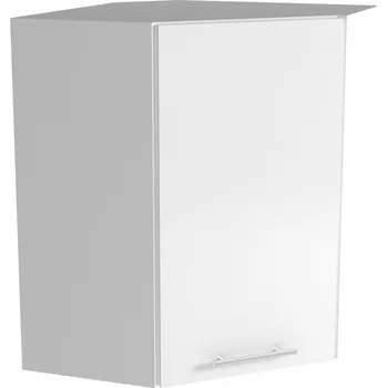 Kuchyňská skříňka Horní rohová kuchyňská skříňka Vento GN-60/72 - bílá/bílý vysoký lesk