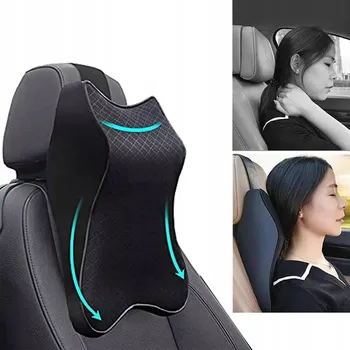 Polštář POLŠTÁŘ OPĚRKA HLAVY DO AUTA PROTI BOLESTI POHODLNÁ CESTOVNÍ