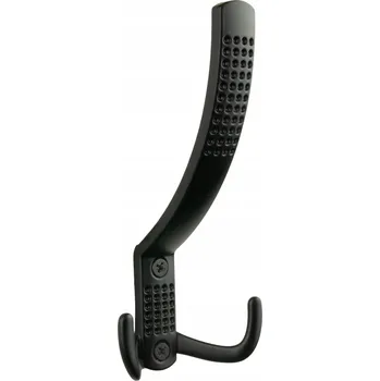 Věšák Věšák na oblečení kovový černý háček držák do koupelny na ručníky