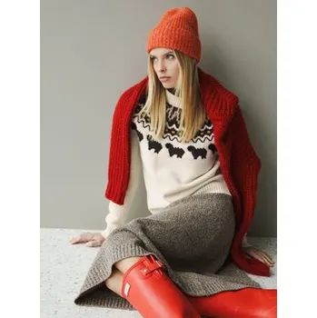 Dámský svetr Hunter Svetr Ashie HARW0074251 Béžová Regular Fit S