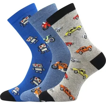 3PACK chlapecké ponožky Boma - 057-21-43 XVII, mix B Barva: Mix barev, Velikost: 30-34