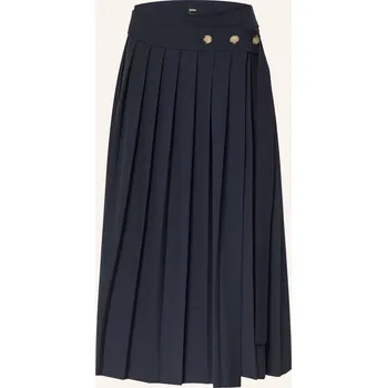 Dámská sukně Boss Dámská Sukně S Přesahem Vendra, tmavě modrá, 40