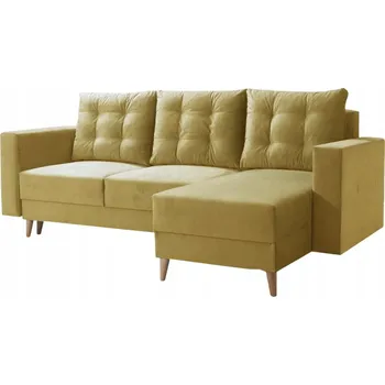 Sedací souprava Rohová Sedací Souprava Kondela látka žlutá