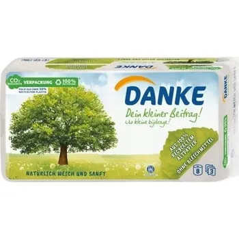 Toaletní papír Suchý papír Danke bez zápachu, 8 ks