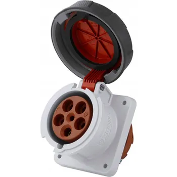 Elektrická zásuvka CEE Mennekes Zásuvka 63A 5kolík 400V IP67 silová panelová 1128A 7579