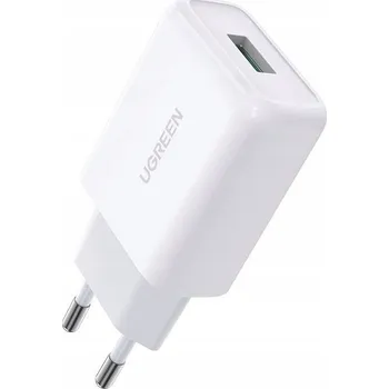 Ugreen CD122 Rychlá síťová nabíječka Quick Charge 3.0 18W 3A USB bílá