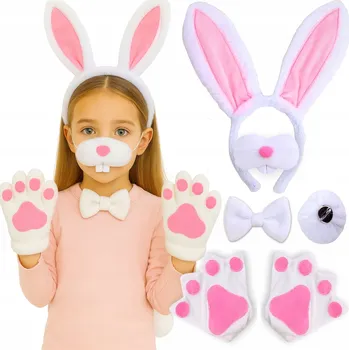 Karnevalový kostým KOSTÝM KOSTÝM KRÁLÍČEK , ČELENKA, MAŠLIČKA MADLO, KARNEVAL