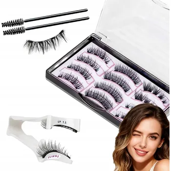 Umělé řasy MAGNETICKÉ ŘASY 12 kusů UMĚLÉ DLOUHÉ SADA PRO VÍCENÁSOBNÉ POUŽITÍ