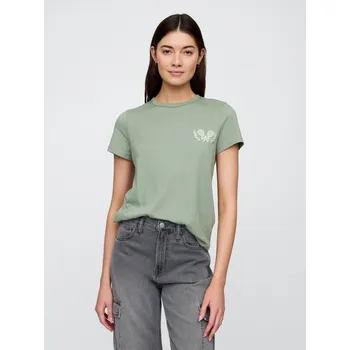 Dámské tričko GAP Dámské Tričko s logem Gap Zelená XL (2787934)