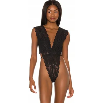 Body Černé krajkové body Meriluu – dámské spodní prádlo