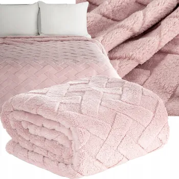 Prostěradlo Deka Eurofirany polyester 200 cm x 220 cm růžová