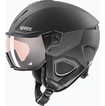 Lyžařská helma UVEX Wanted Visor Pro V black matte