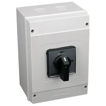 spínač Bezpečnostní vypínač, v krabici Tracon TS-80/3T65 400V, 50Hz, 80A, 3P, 22kW, 64×64mm, IP65 (Tracon TS-80/3T65)