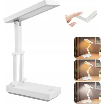 Lampička Bezdrátová přenosná LED stolní lampička se skládacím dotykovým panelem