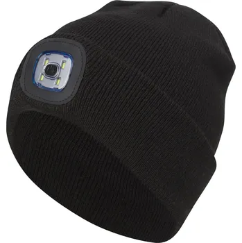 Čepice CRIVIT Dámská / Pánská pletená čepice (černá, L/XL)