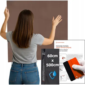 Tapeta Tapeta Samolepicí Vodotěsná do kuchyně na zeď Nábytek Hnědý Velur