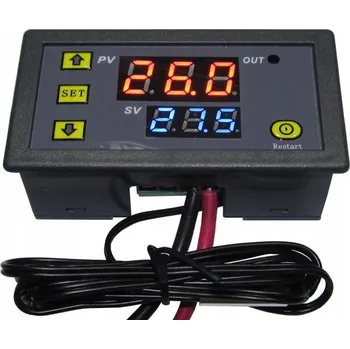 Digitální termostat W3230, -55 až 120°C, napájení 12VDC